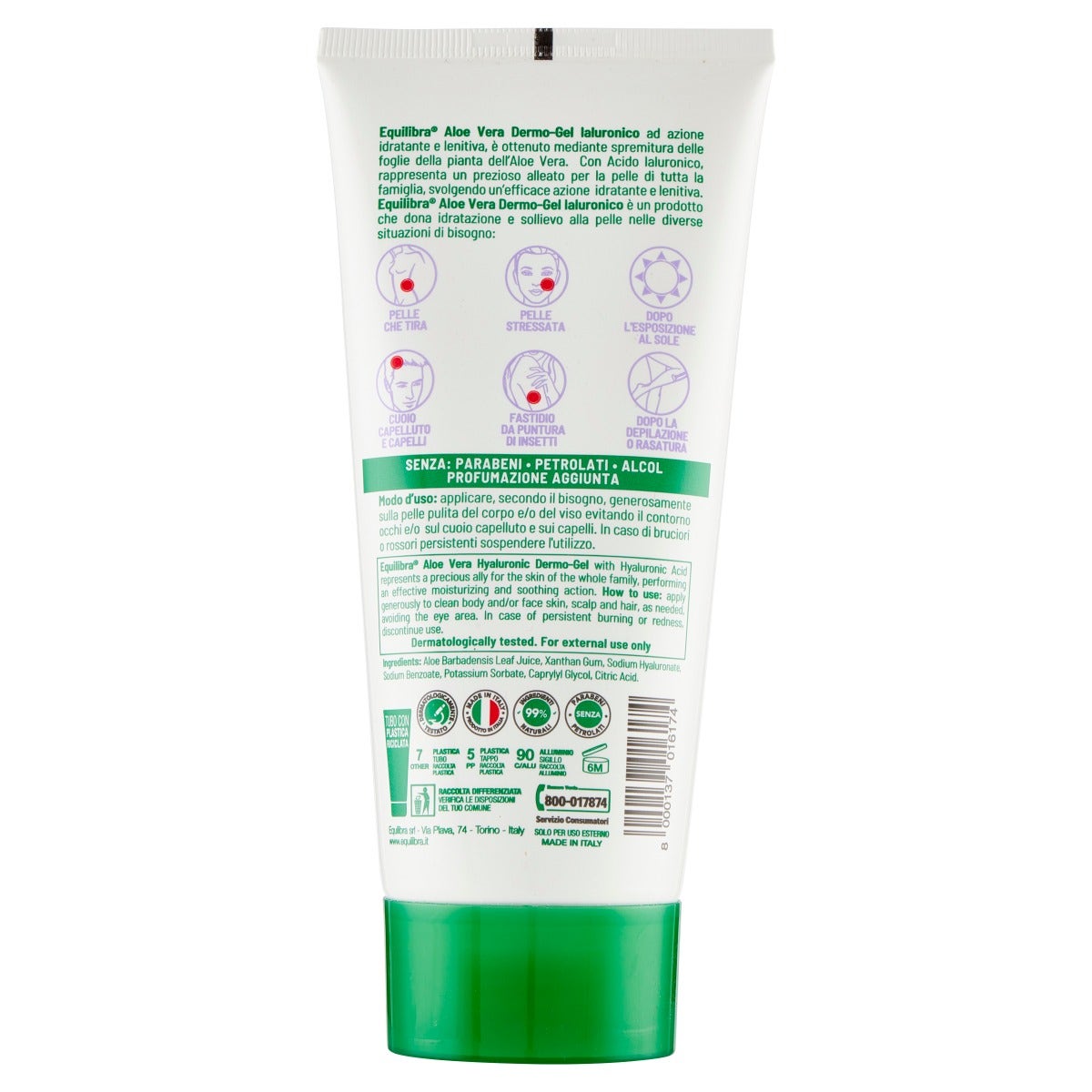 Equilibra Aloe Dermo-Gel Ialuronico 150ml