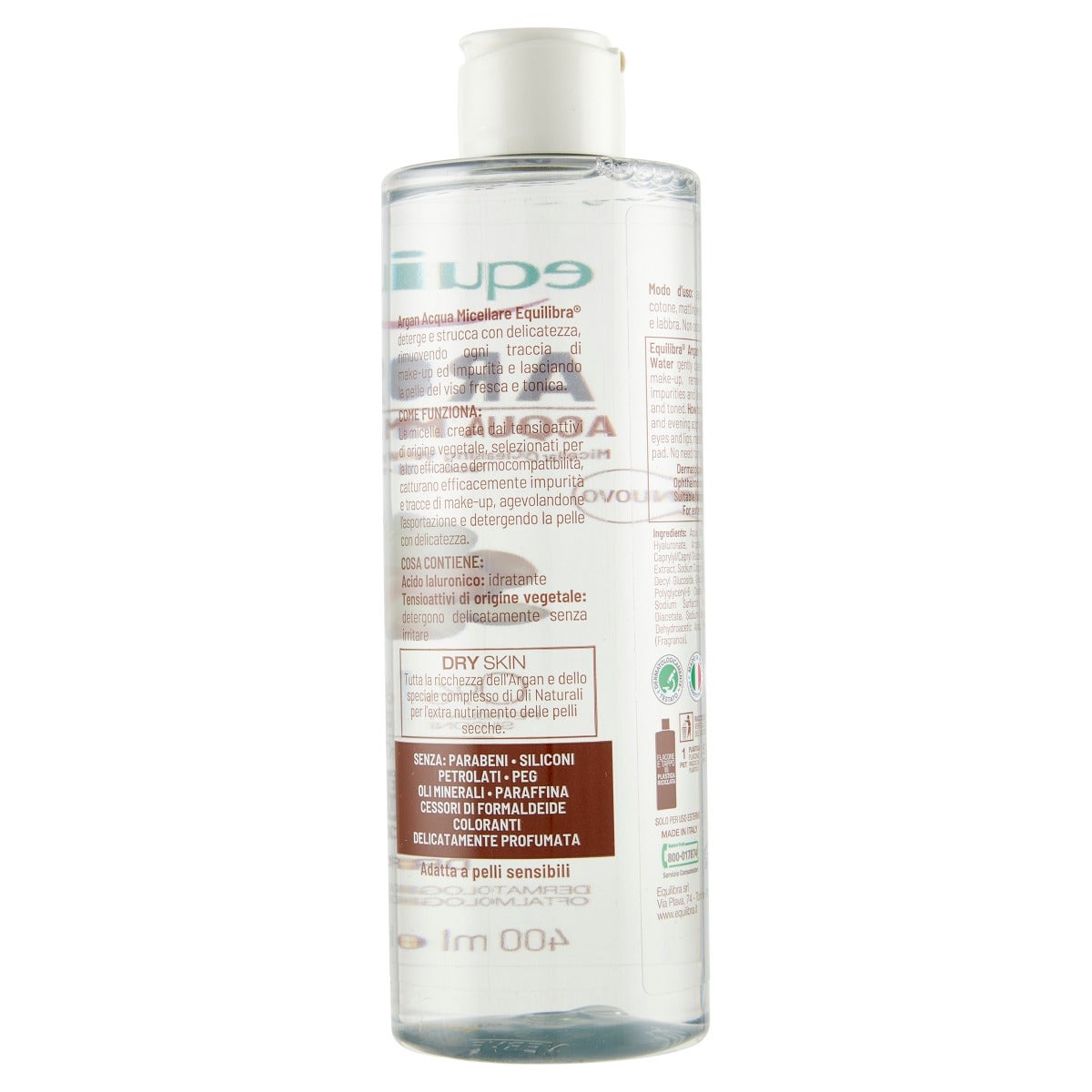 Equilibra Argan Acqua Micellare Detergente Struccante 400ml
