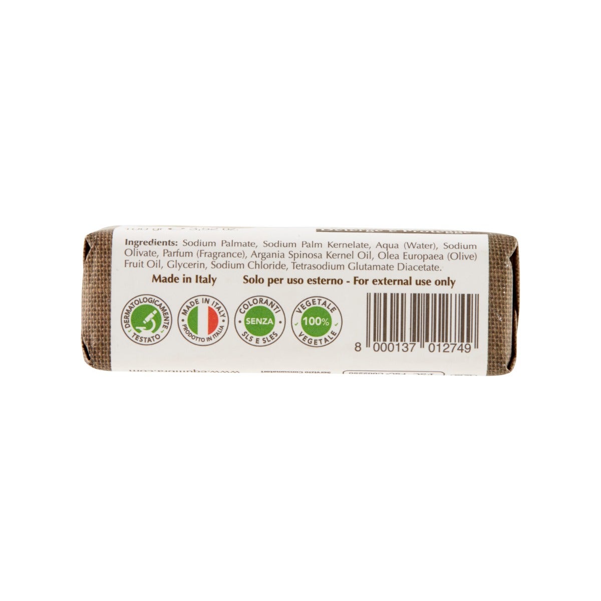 Equilibra Argan Sapone 100% Vegetale 100g