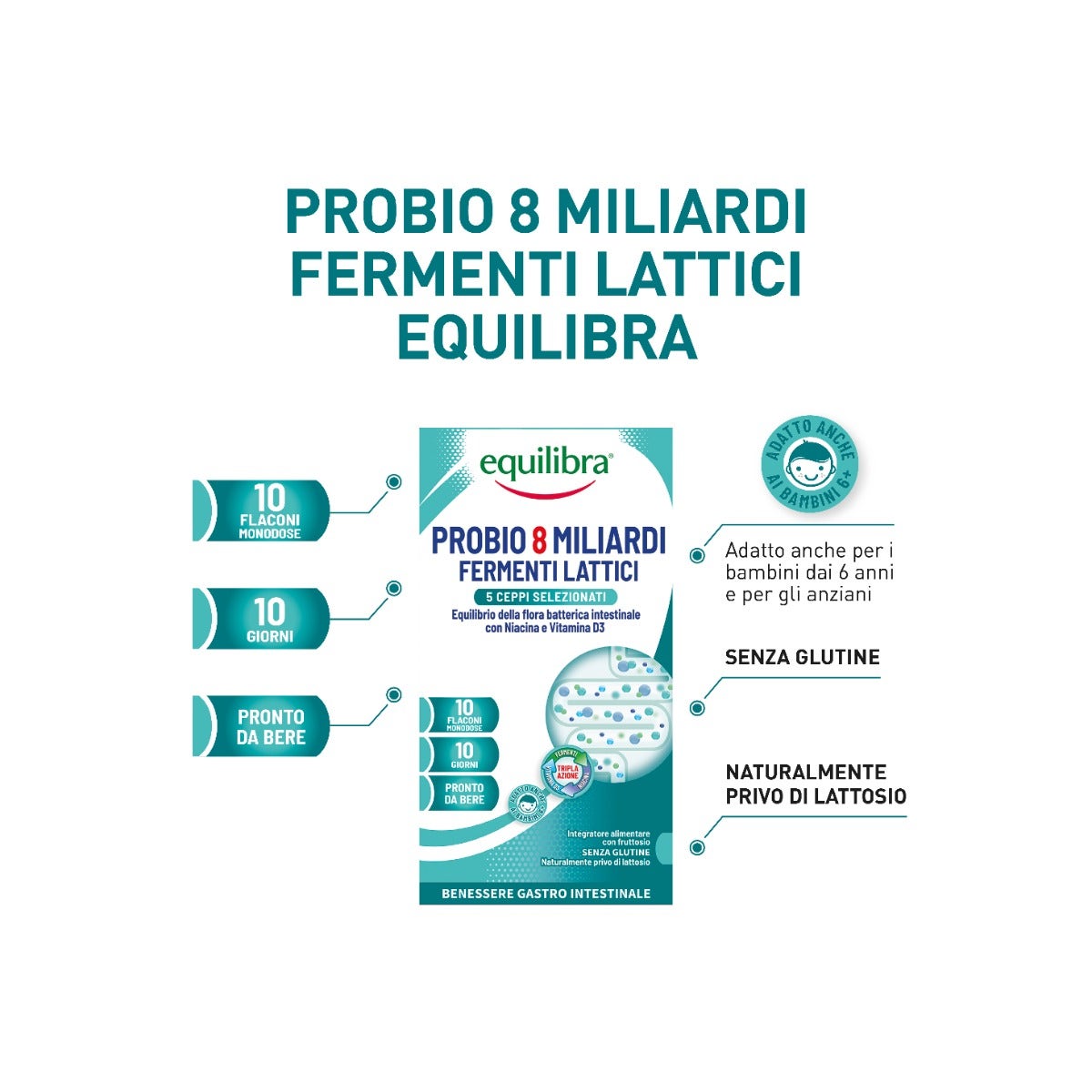 Equilibra Probio 8 Miliardi 10 Flaconcini