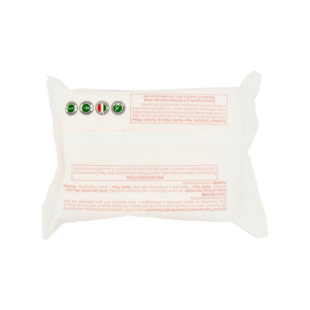 Equilibra Rosa Ialuronica 25 Salviette Micellari Struccanti
