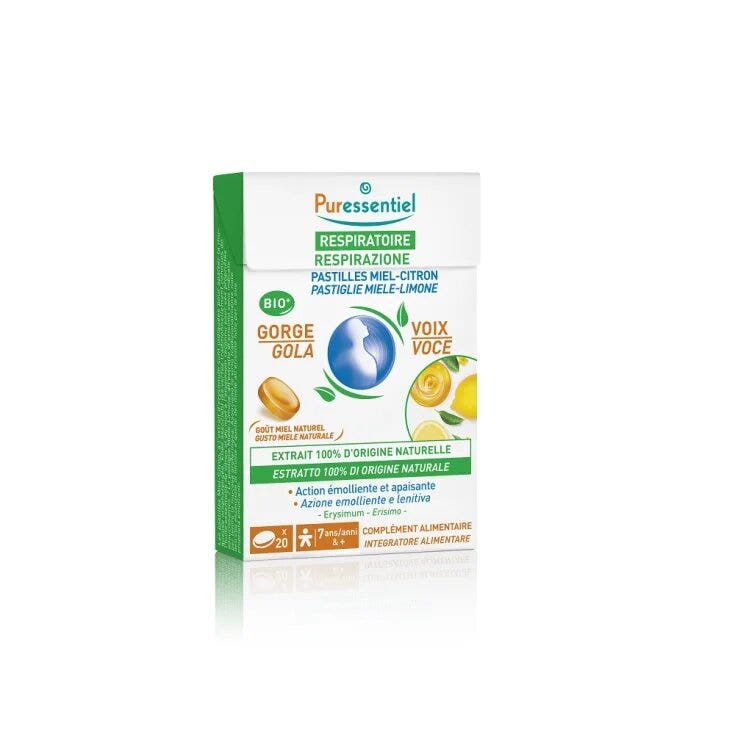 Puressentiel Respirazione 20 Pastiglie Miele Limone