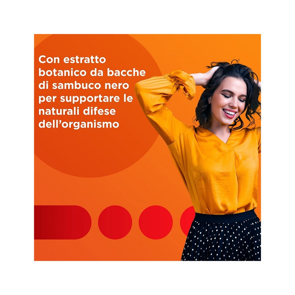 Multicentrum Inmunidad y Defensa con Saúco, Complemento Alimenticio con Vitamina C para las Defensas Inmunológicas, 30 Comprimidos