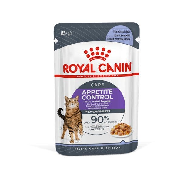 Royal Canin Feline Care Nutrition Appetite Control Care Comida húmeda para gatos adultos, sobre de 85 g