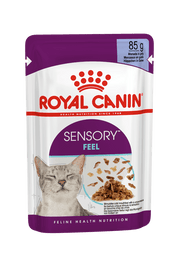 Royal Canin Sensory Feel Tiras en gelatina para gatos adultos, sobre de 85 g