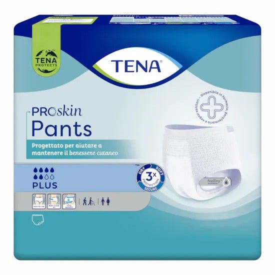 Tena Proskin Pants Plus Braguitas Absorbentes XS, 14 unidades