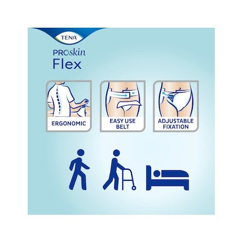 Tena Flex Plus Pañal con cinturón para incontinencia talla XL, 30 unidades
