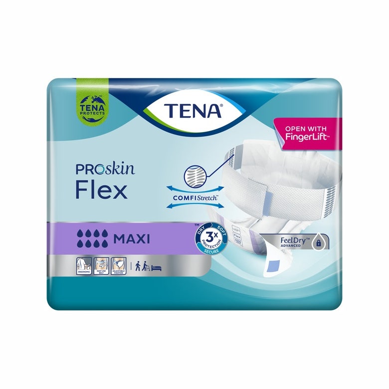 Tena Flex Maxi Pañales con cinturón XL 21 unidades