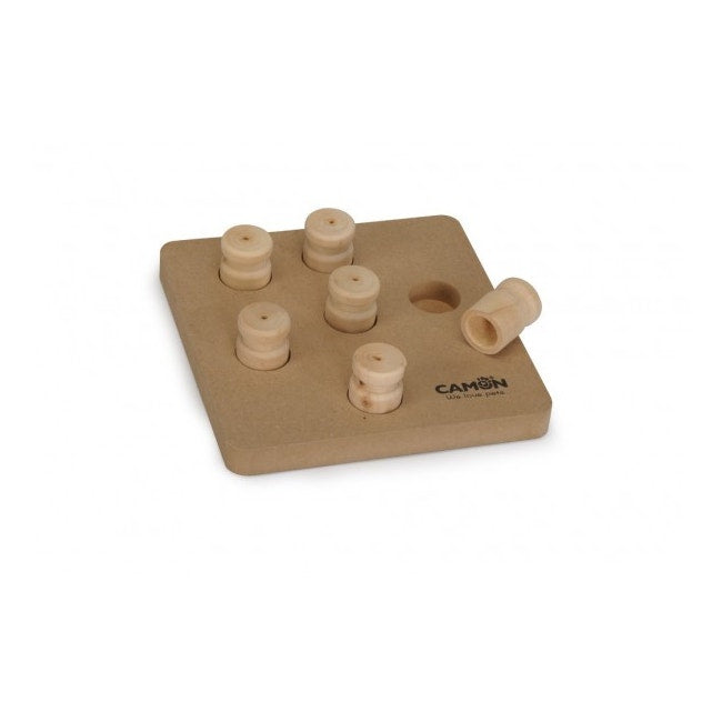 Camon Juego Genius: estructura cuadrada de madera para perros