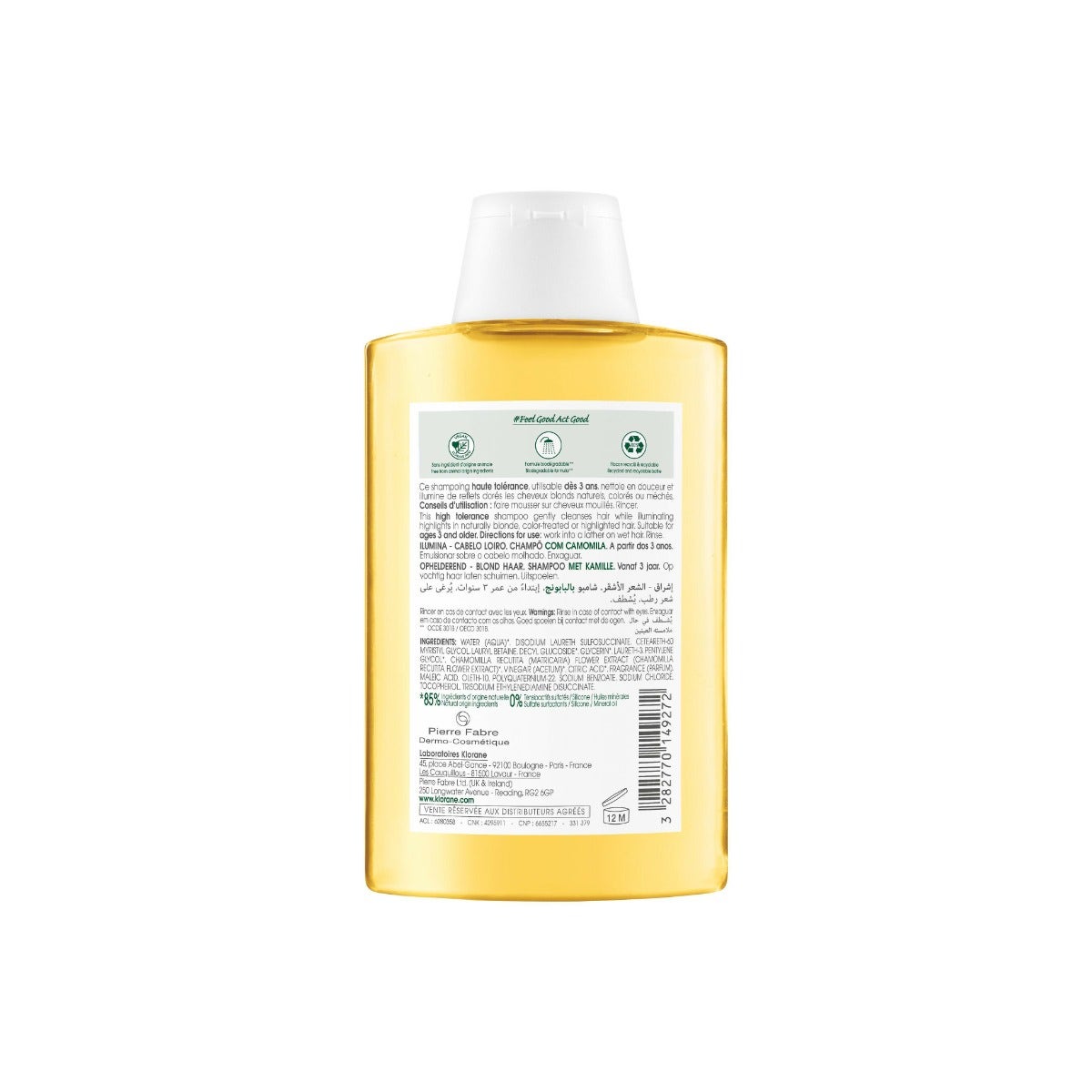 Klorane Shampoo Camomilla 200ml