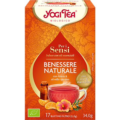 Yogi Tea Infusión para los sentidos Bienestar natural 34 g 17 bolsitas