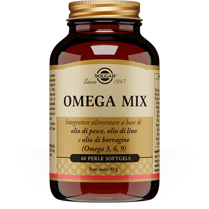 Solgar Omega Mix 60 cápsulas - Complemento alimenticio de omega 3-6-9 de calidad