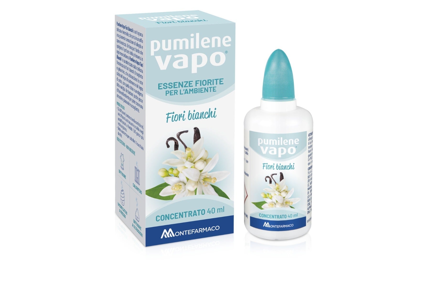 Pumilene Vapo Esencias Florales para el Ambiente Flores Blancas 40 ml