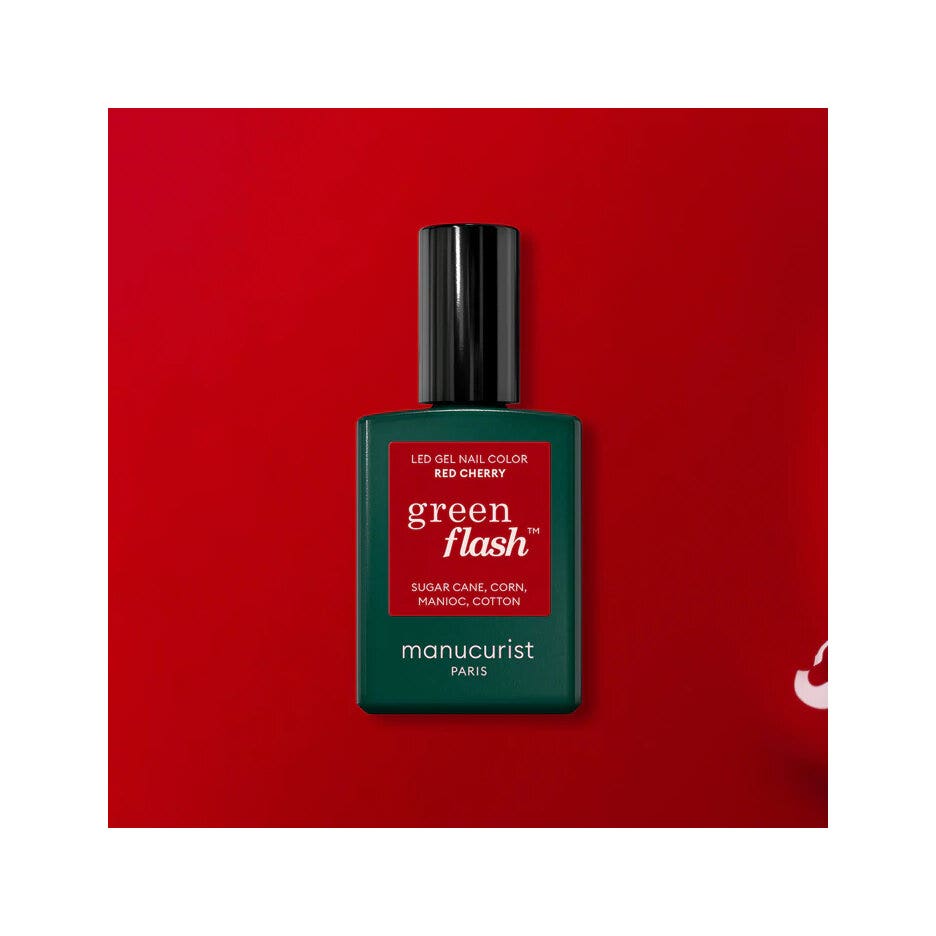 Manucurist Green Flash Smalto Semipermanente Red Cherry 15ml