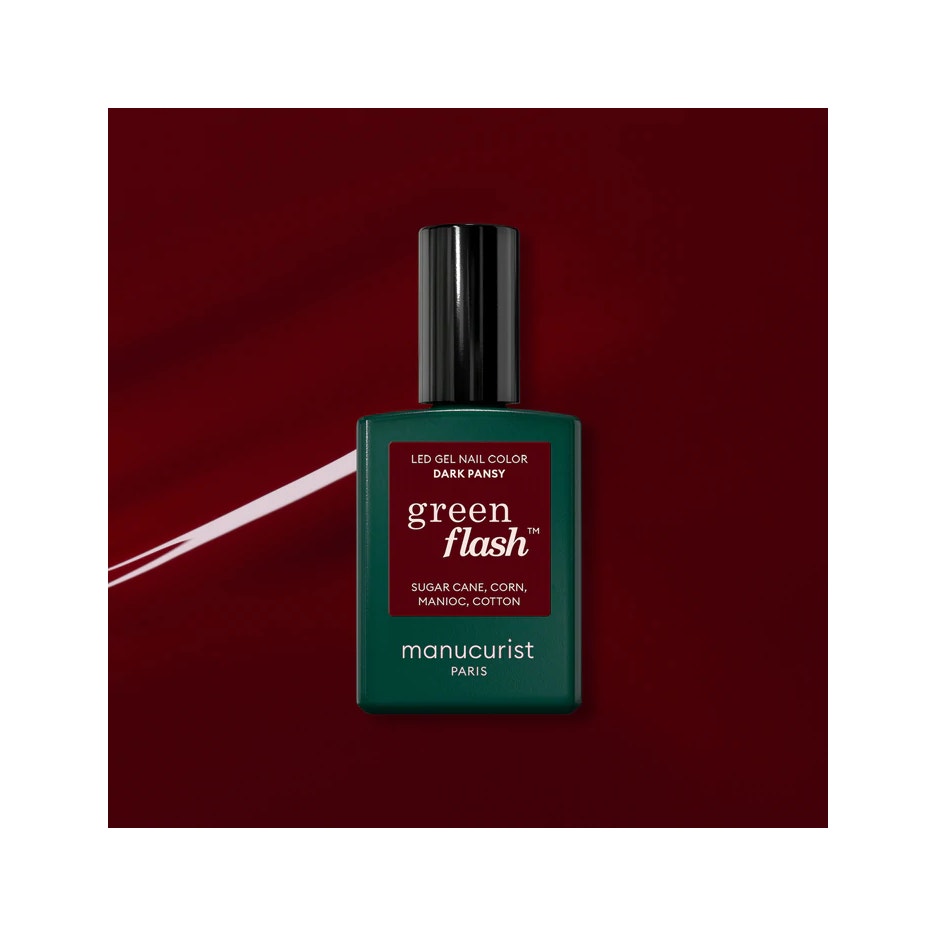 Manucurist Green Flash Smalto Semipermanente Dark Pansy 15ml