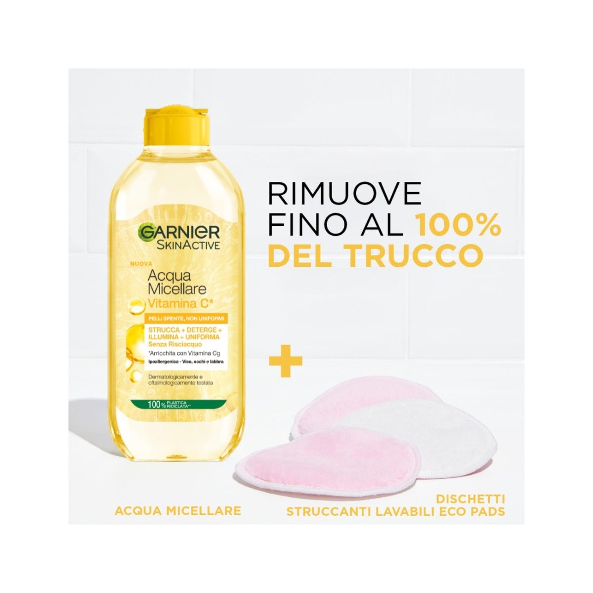 Garnier Acqua Micellare Vitamina C Detergente E Struccante Viso 400ml