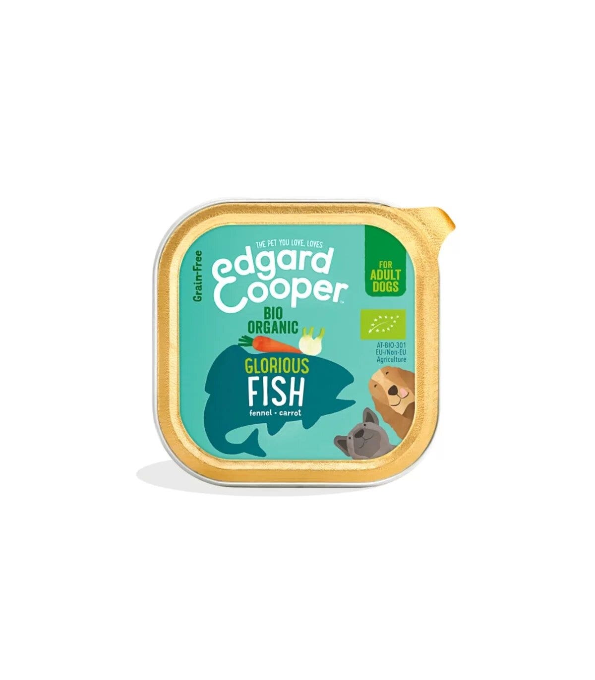 Edgard & Cooper Pescado Ecológico Sin Cereales Comida Húmeda para Perros 100 g