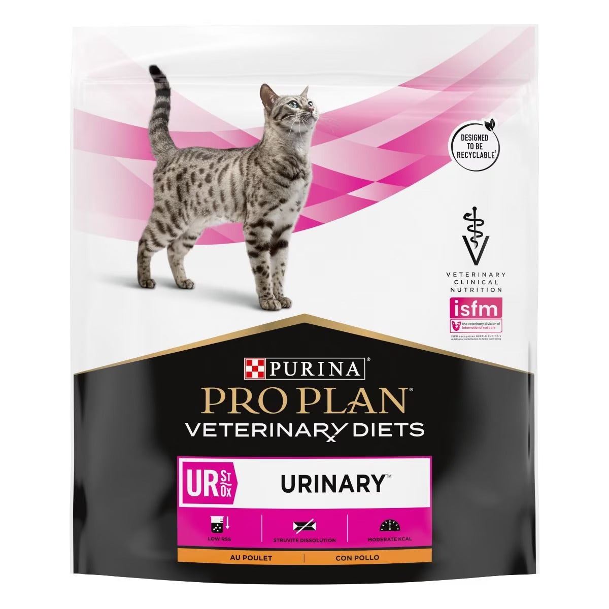 Purina Pro Plan Veterinary Diets Ur Urinary Comida seca con pollo para gatos adultos, bolsa de 350 g