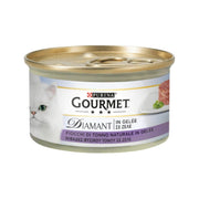 Purina Gourmet Diamant Fiocchi Di Tonno Naturale In Gelée Per Gatti Lattina 85g