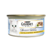 Purina Gourmet Diamant Tiras de pollo natural para gatos, lata de 85 g
