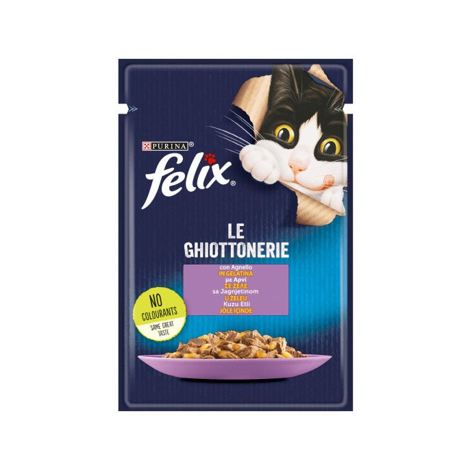 Purina Felix Le Ghiottonerie Gusto Coniglio Cibo Umido Gatti Adulti Busta 85g