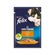 Purina Felix Le Ghiottonerie Gusto Pollo Cibo Umido Gatti Adulti Busta 85g