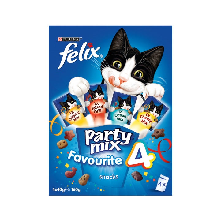 Purina Felix Party Mix Favourite 4 Snack Gatti Adulti Busta 4x40g
