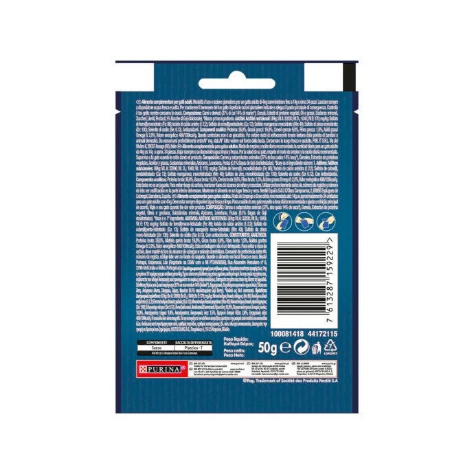 Purina Felix Naturally Delicious Gusto Manzo Cibo Umido Gatti Adulti Busta 50g
