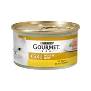Purina Gourmet Gold Mousse con pollo para gatos, lata de 85 g