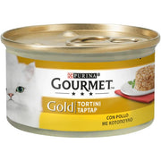 Purina Gourmet Gold Pastelitos con pollo para gatos, lata de 85 g