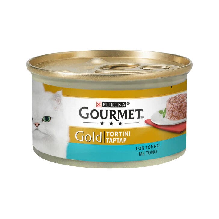 Purina Gourmet Gold Pastelitos con atún para gatos, lata de 85 g