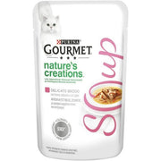 Purina Gourmet Nature's Creations Caldo Suave de Atún y Anchoas para Gatos, Bolsita de 40 g