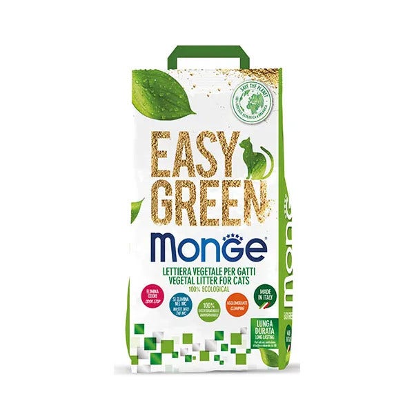 Monge Arena para gatos Easy Green vegetal 10 l