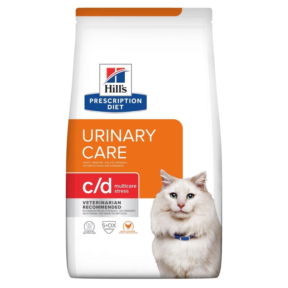 Hill's Prescription Diet c/d Multicare Stress Cibo Secco Con Pollo Gatti Adulti Sacco 8kg