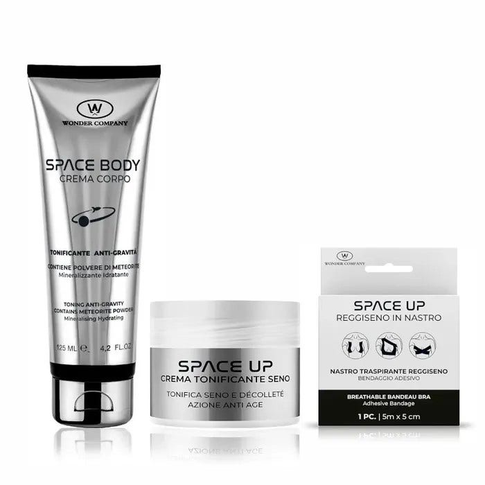 Lr Wonder Set Space Cuerpo: Crema Corporal 125 ml + Crema para el pecho 100 ml + Sujetador de cinta 5 m
