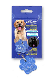 Aidmypet Medaglietta Salvavita Cani/Gatti Colore Azzurro