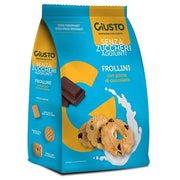 Giusto Sin Azúcar Galletas de Mantequilla con Gotas de Chocolate Sin Gluten 350 g
