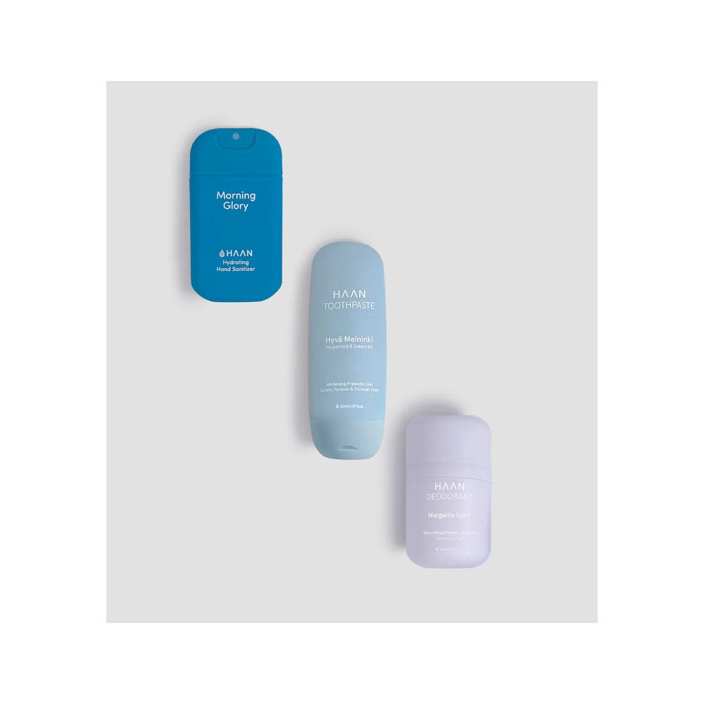 Haan Tiny Serenity Cofanetto Dentifricio 50ml + Igienizzante Mani 30ml + Deodorante 40ml