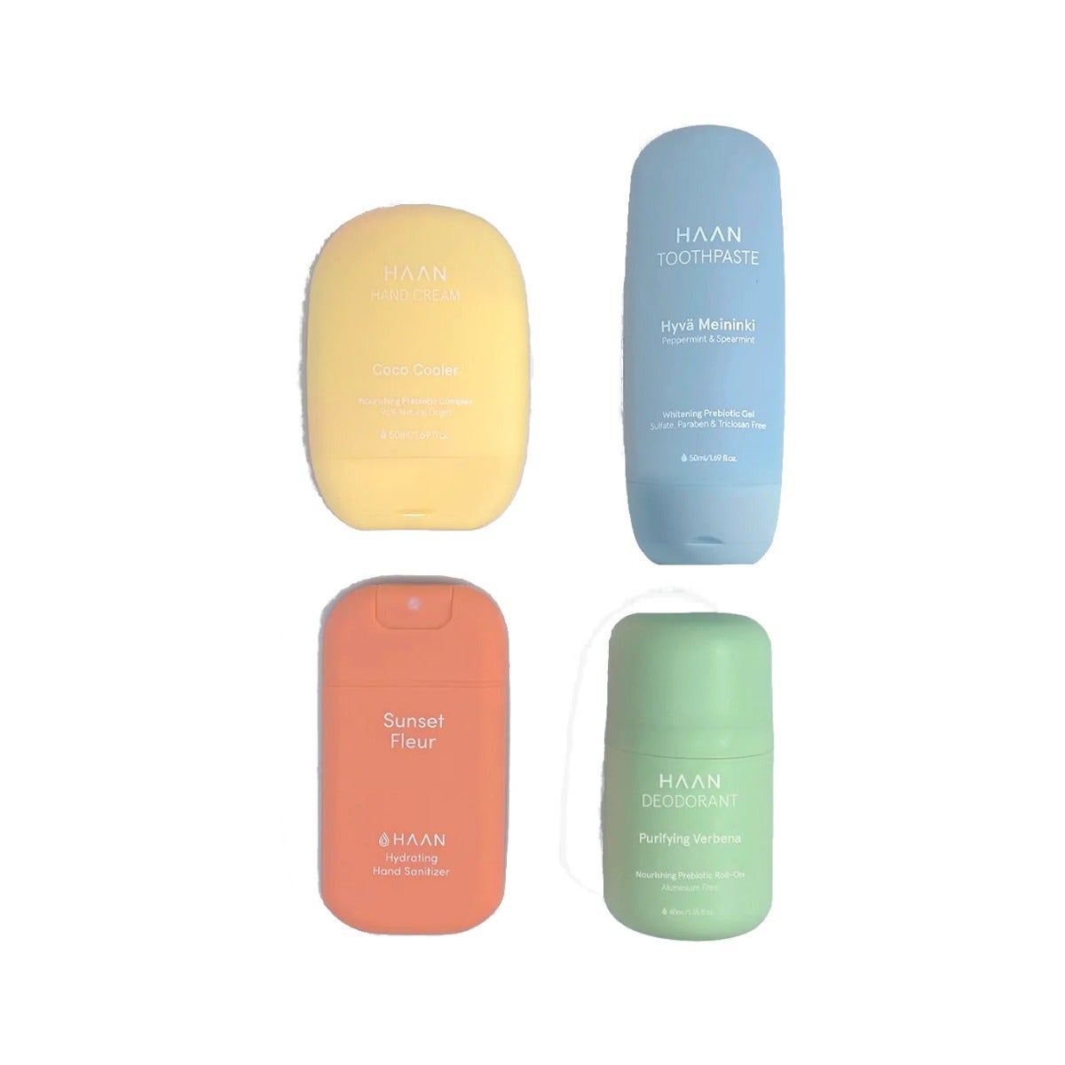 Haan Great Joyful Cofanetto Dentifricio 50ml + Igienizzante Mani 30ml + Crema Mani 50ml + Deodorante 40ml