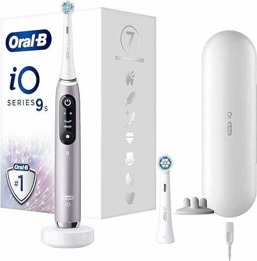 Oral-B iO 9S Spazzolino Elettrico Ricaricabile Rosa + 2 Testine