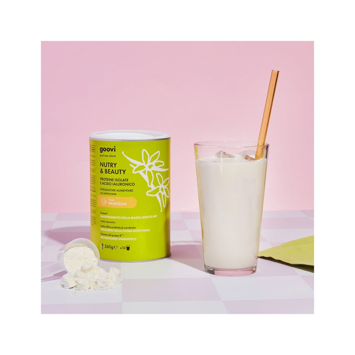 Goovi Nutry&Beauty Proteine In Polvere Vaniglia 260g