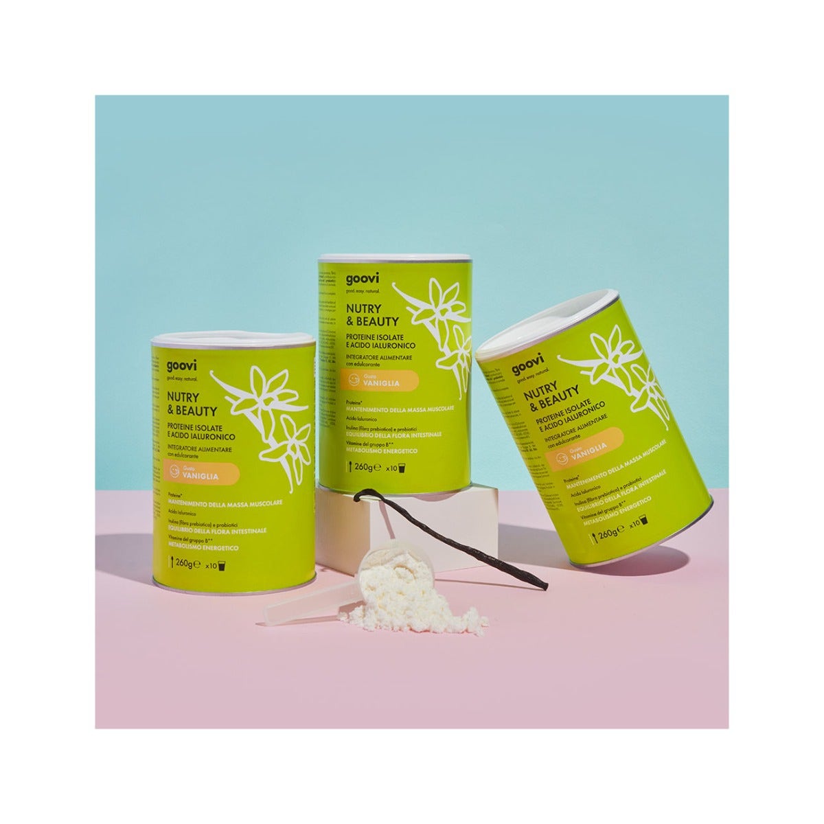 Goovi Nutry&Beauty Proteine In Polvere Vaniglia 260g