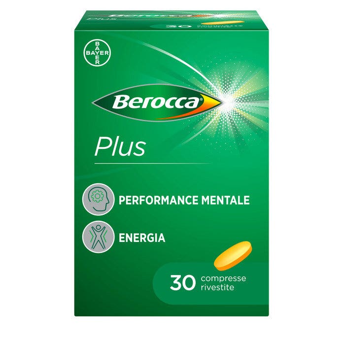 Berocca Plus, suplemento de vitaminas, minerales y energía, 30 comprimidos