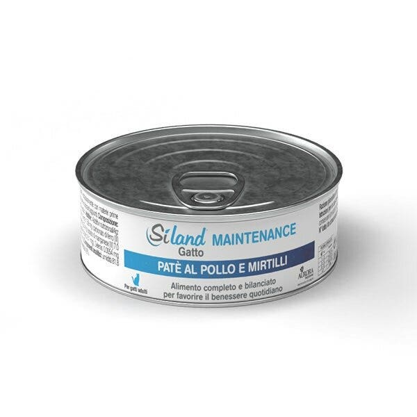 Siland Maintenance Comida húmeda Paté de pollo/arándanos para gatos adultos 85 g
