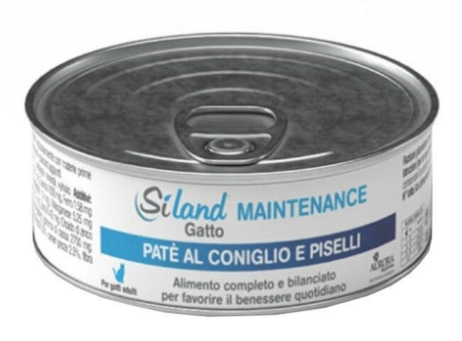 Siland Maintenance Comida húmeda Paté de conejo y guisantes para gatos adultos 85 g