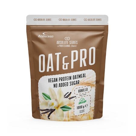 Absolute Oat&Pro Natural Farina D'Avena Proteica E Vegana Gusto Vaniglia 1kg