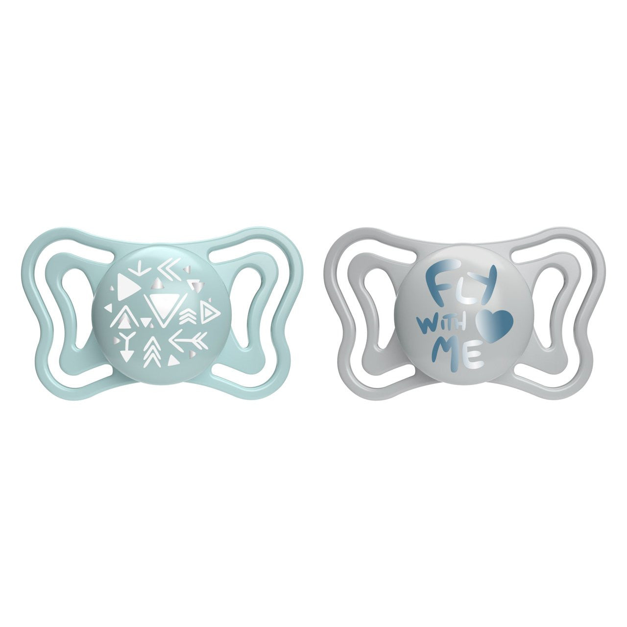 Chicco Physoforma Light Chupete de silicona azul 2 unidades 2-6 meses