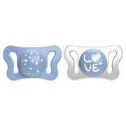 Chicco Chupete Micro Azul Silicona 2 Unidades 0-2 Meses