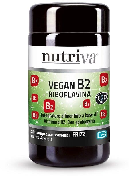 Nutriva Vegan B2 Fizz 30 Compresse Gusto Arancia