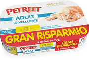 Petreet Crema de pollo, comida húmeda para gatos adultos, 6 x 70 g